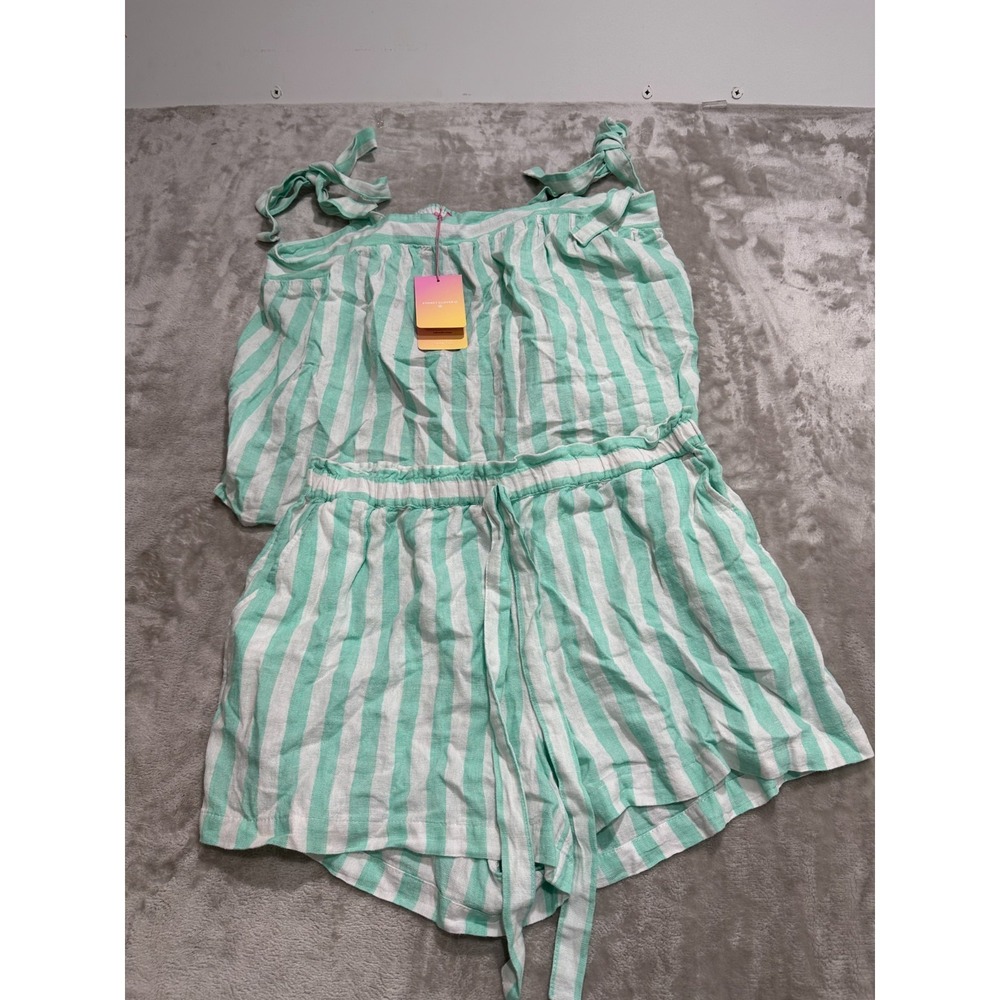 Stoney Clover Target  Women‎ Tie Strap Tank & Shorts Set Womens Large Mint NWT